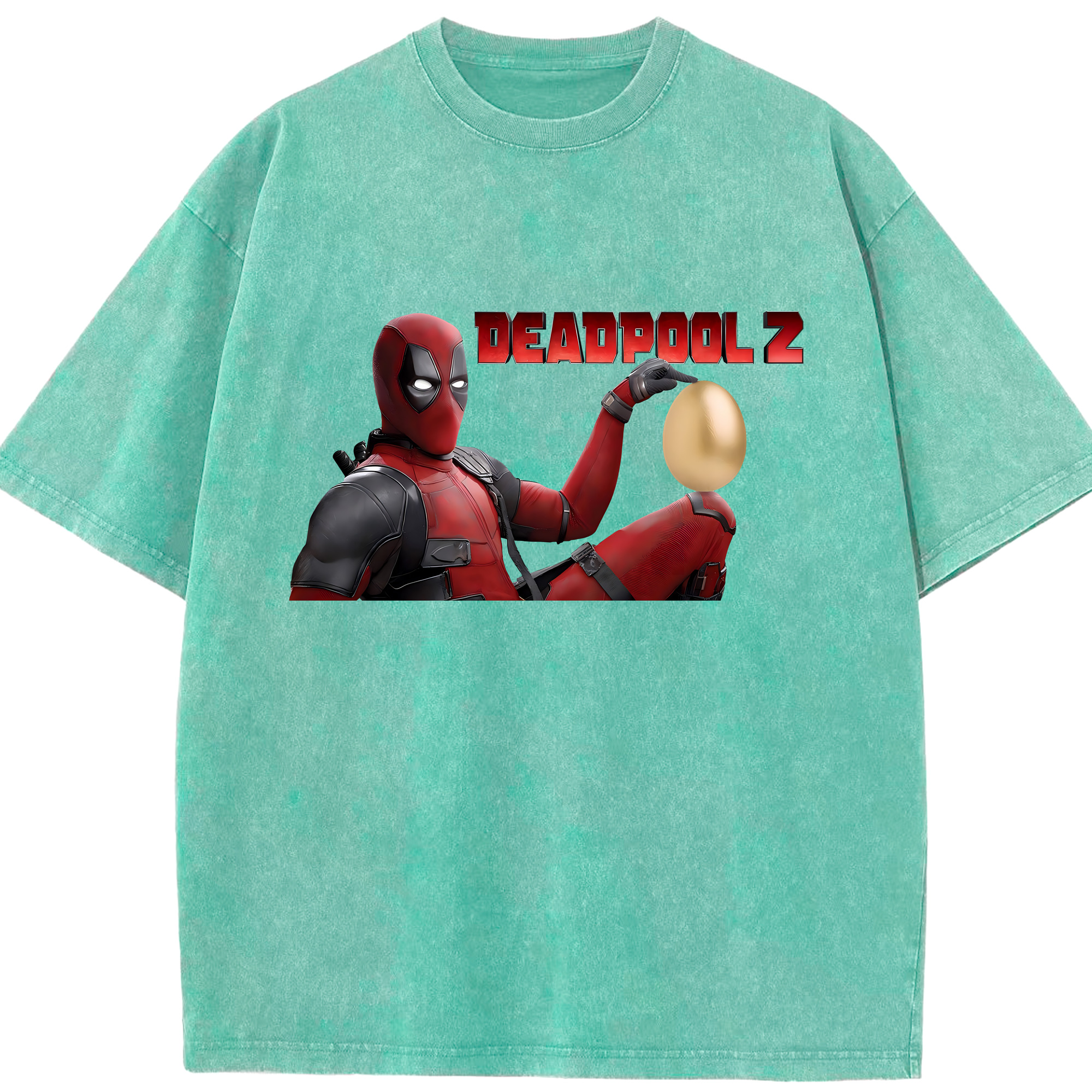 （画像用） Deadpool デッドプール 綿100% ヴィンテージ風 半袖Tシャツ（フロントプリント）